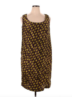 Dana Kay Polka Dot Metallic Cocktail Dress Sz 14W Whimsigoth Going Out EUC